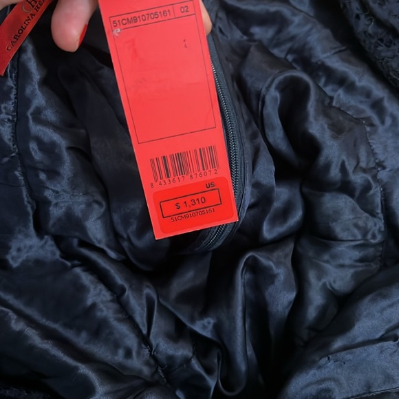 NWT CH by Carolina Herrera navy lace maxi dress - Picture 12 of 14